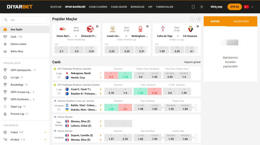 diyarbet spor bahisleri
